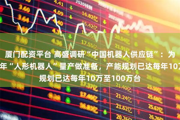 厦门配资平台 高盛调研“中国机器人供应链”：为2026年下半年“人形机器人”量产做准备，产能规划已达每年10万至100万台