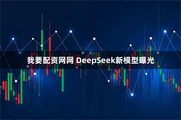 我要配资网网 DeepSeek新模型曝光