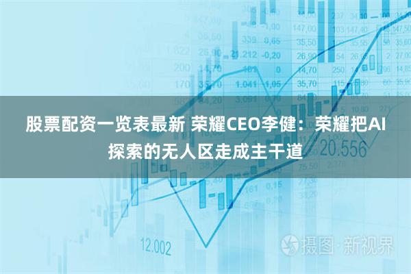 股票配资一览表最新 荣耀CEO李健：荣耀把AI探索的无人区走成主干道